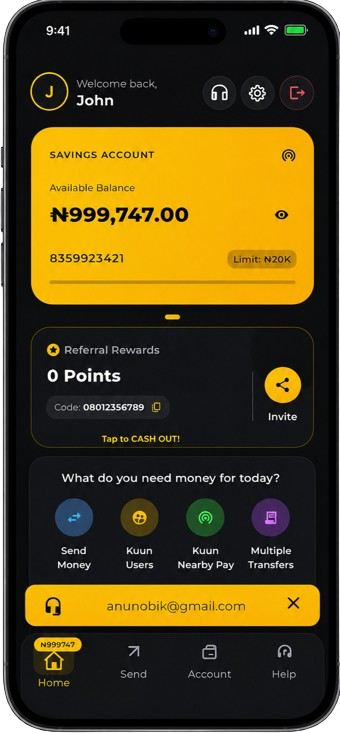 Kuun App Interface